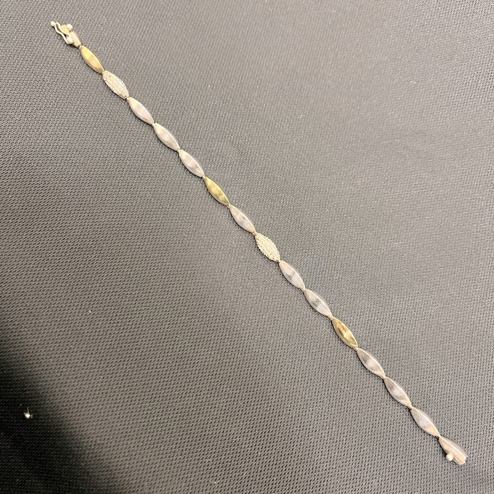 ALEXIS BITTAR
Two-Tone Diamond Marquislink Tennis Bracelet - Picture 8 of 14